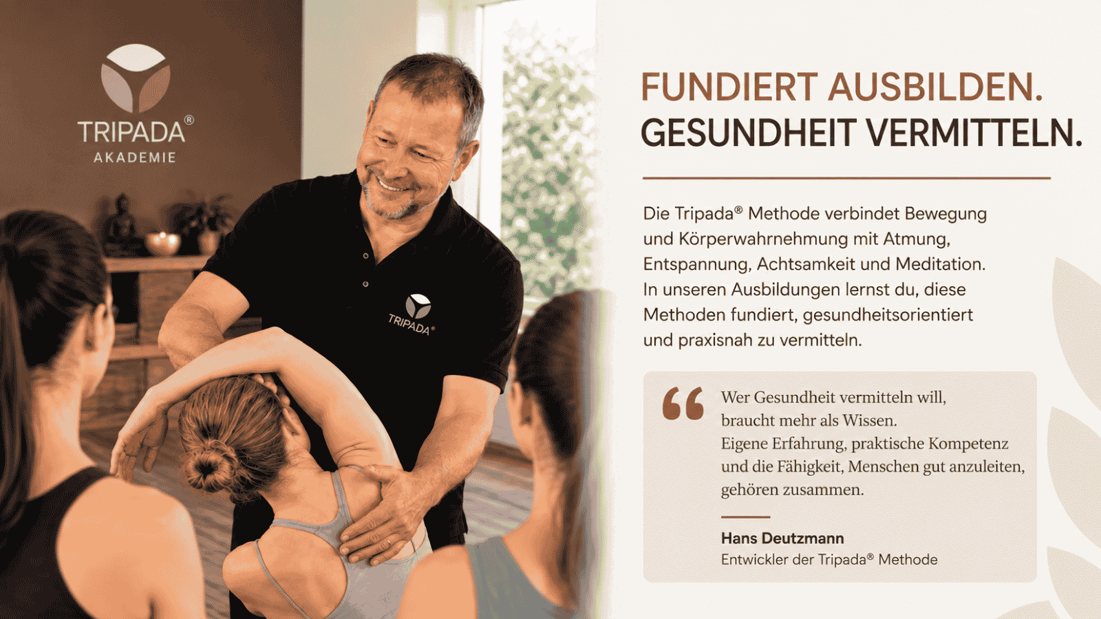 Hans Deutzmann – Entwickler der Tripada Methode